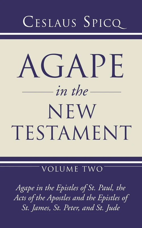 Cover of Agape in the New Testament, Volume 2