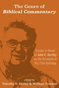 Cover of The Genre of Biblical Commentary
