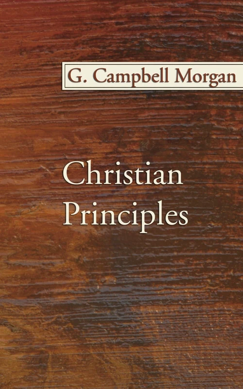 Cover of Christian Principles