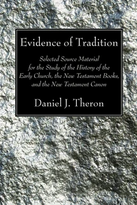 Cover of Evidence of Tradition