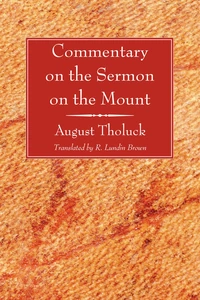 Cover of Commentary on the Sermon on the Mount