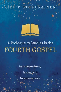 Cover of A Prologue to Studies in the Fourth Gospel