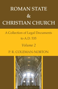 Cover of Roman State & Christian Church Volume 2
