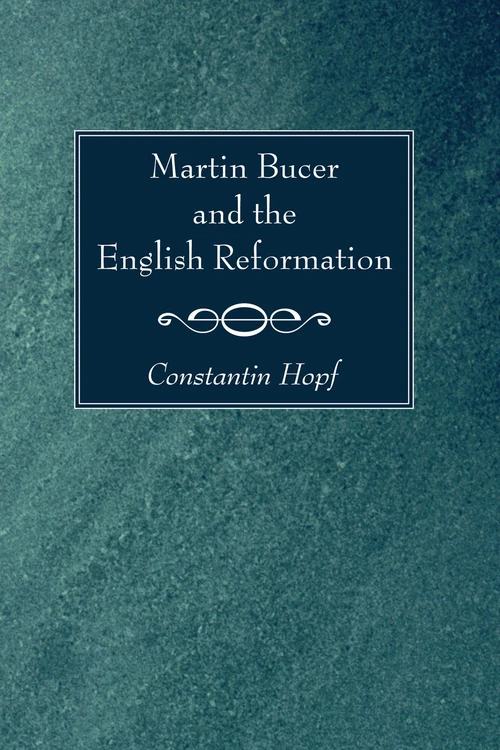 Cover of Martin Bucer and the English Reformation