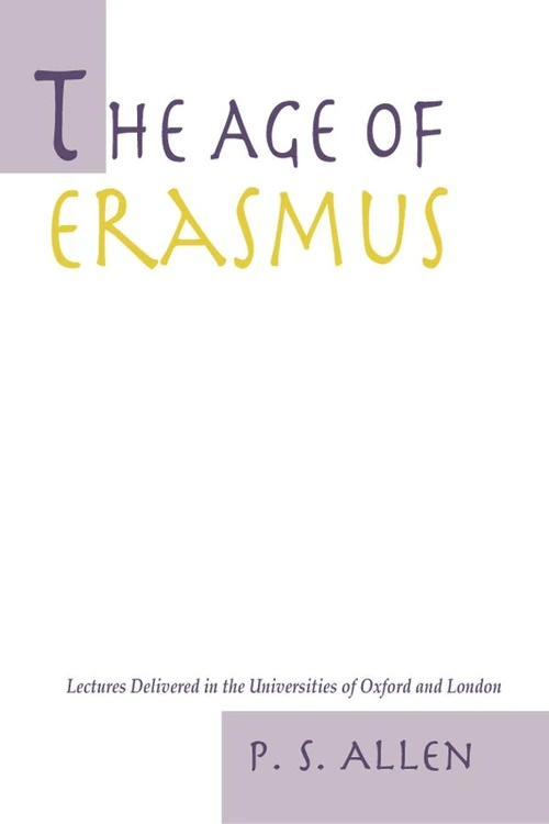 Cover of The Age of Erasmus