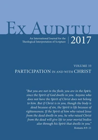 Cover of Ex Auditu - Volume 33