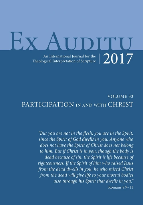 Cover of Ex Auditu - Volume 33
