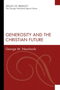 Cover of Generosity and the Christian Future