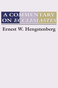 Cover of A Commentary on Ecclesiastes