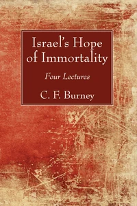Cover of Israel’s Hope of Immortality