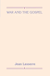 Cover of War and the Gospel