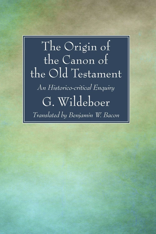 Cover of The Origin of the Canon of the Old Testament