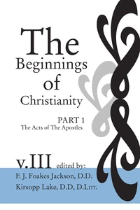 Cover of The Beginnings of Christianity: The Acts of the Apostles