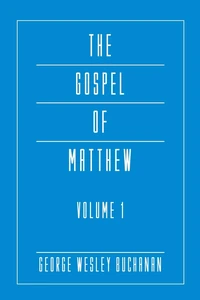 Cover of The Gospel of Matthew, Volume 1