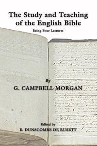 Cover of The Study and Teaching of the English Bible