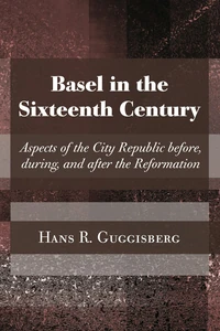 Cover of Basel in the Sixteenth Century