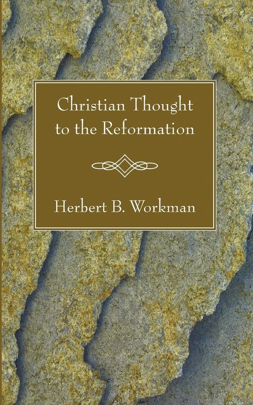 Cover of Christian Thought to the Reformation