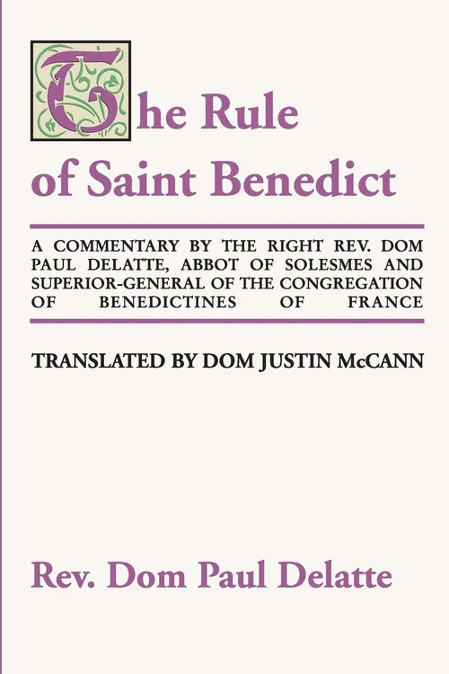 Cover of Commentary on the Rule of St. Benedict
