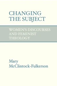 Cover of Changing the Subject