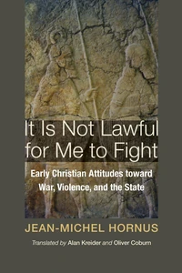 Cover of It Is Not Lawful for Me to Fight