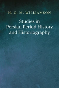 Cover of Studies in Persian Period History and Historiography