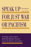 Cover of Speak Up for Just War or Pacifism