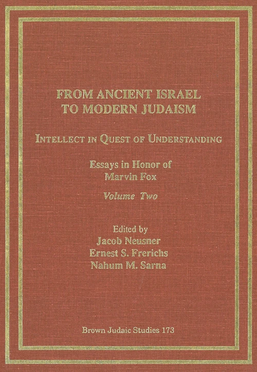 Cover of From Ancient Israel to Modern Judaism: Intellect in Quest of Understanding Vol. 2