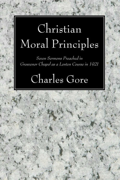 Cover of Christian Moral Principles