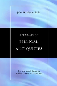 Cover of A Summary of Biblical Antiquities