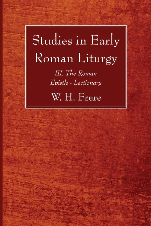 Cover of Studies in Early Roman Liturgy