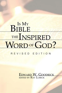 Cover of Is My Bible the Inspired Word of God?