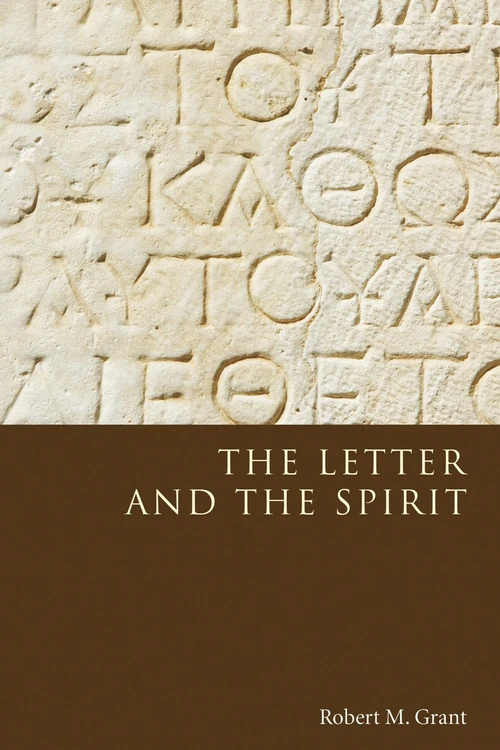 Cover of The Letter and the Spirit