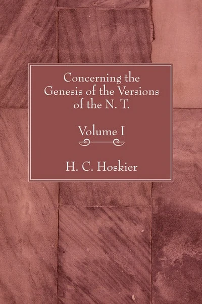 Cover of Concerning the Genesis of the Versions of the N.T., 2 Volumes