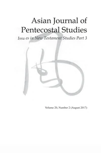 Cover of Asian Journal of Pentecostal Studies, Volume 20, Number 2