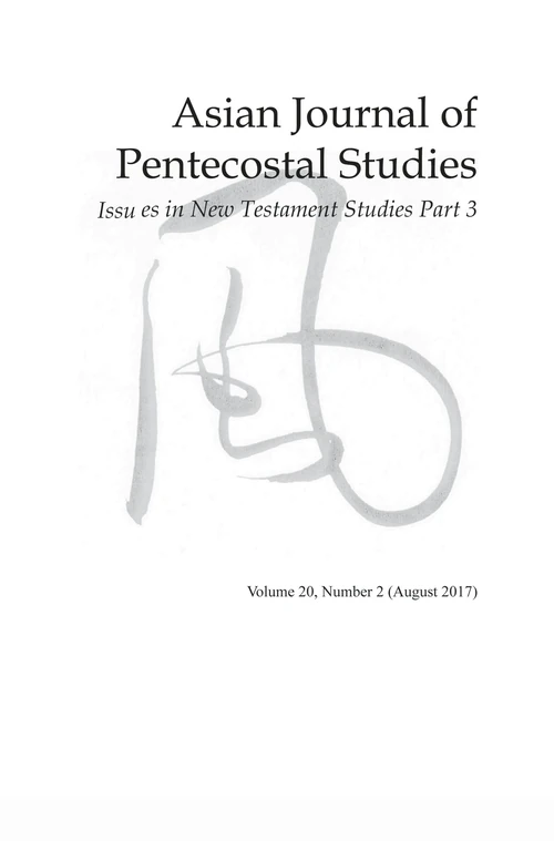 Cover of Asian Journal of Pentecostal Studies, Volume 20, Number 2