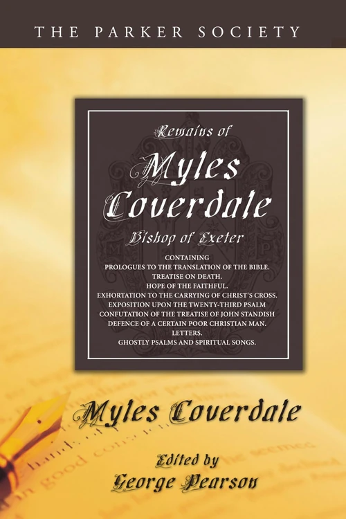 Cover of Remains of Myles Coverdale, Bishop of Exeter