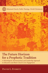 Cover of The Future Horizon for a Prophetic Tradition