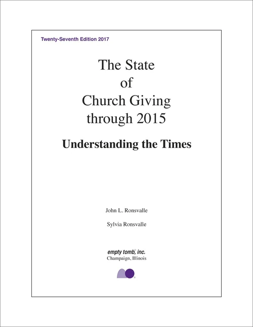 Cover of The State of Church Giving through 2015