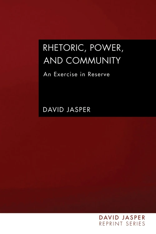 Cover of Rhetoric, Power, and Community