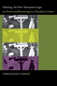 Cover of Defining the New Testament Logia on Divorce and Remarriage in a Pluralistic Context