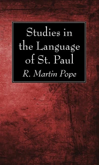 Cover of Studies in the Language of St. Paul