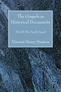 Cover of The Gospels as Historical Documents, Part III