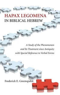 Cover of Hapax Legomena in Biblical Hebrew