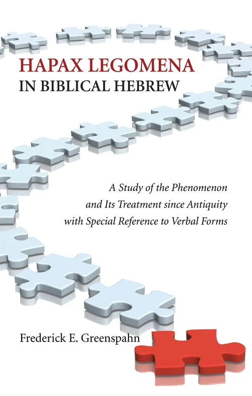 Cover of Hapax Legomena in Biblical Hebrew