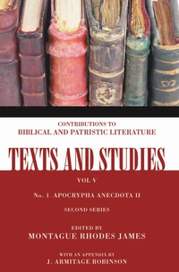 Cover of Apocrypha Anecdota
