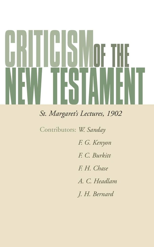 Cover of Criticism of the New Testament
