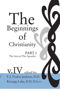 Cover of The Beginnings of Christianity: The Acts of the Apostles