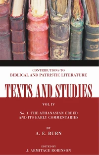 Cover of The Athanasian Creed and Its Early Commentaries