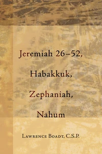Cover of Jeremiah 26–52, Habakkuk, Zephaniah, Nahum