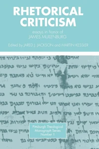 Cover of Rhetorical Criticism
